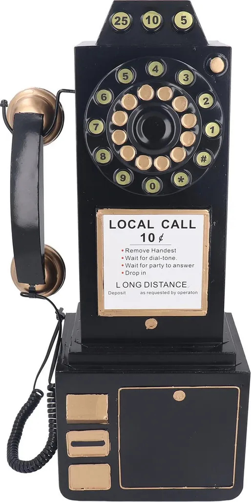 Décoration Murale Téléphone Vintage - Solution Rétro pour Mur Vide - 3