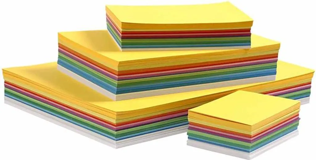 Papier cartonné coloré pour dessin et bricolage - Assortiment varié