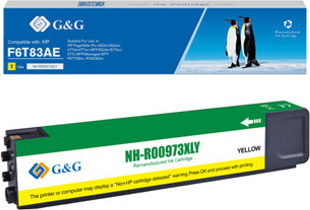 G&G kompatybilny ink / tusz z F6T83AE, NH-R00973XLY, yellow, 7000s