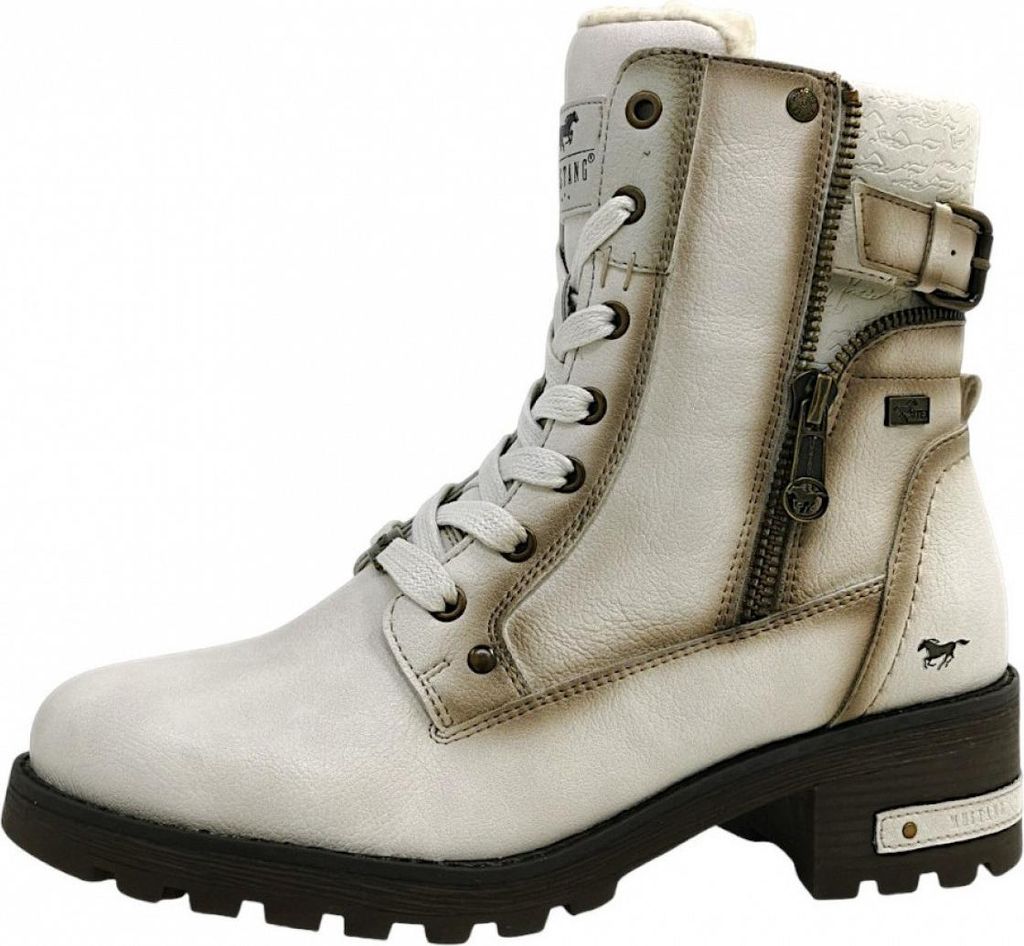 Zapatos de cordones blancos Mustang para mujer, estilo Imagen del producto 