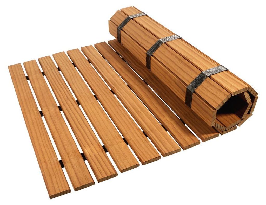 HOME DELUXE Saunamatte aus Holz SANYA - Natur I Saunamatte, Produktbild 