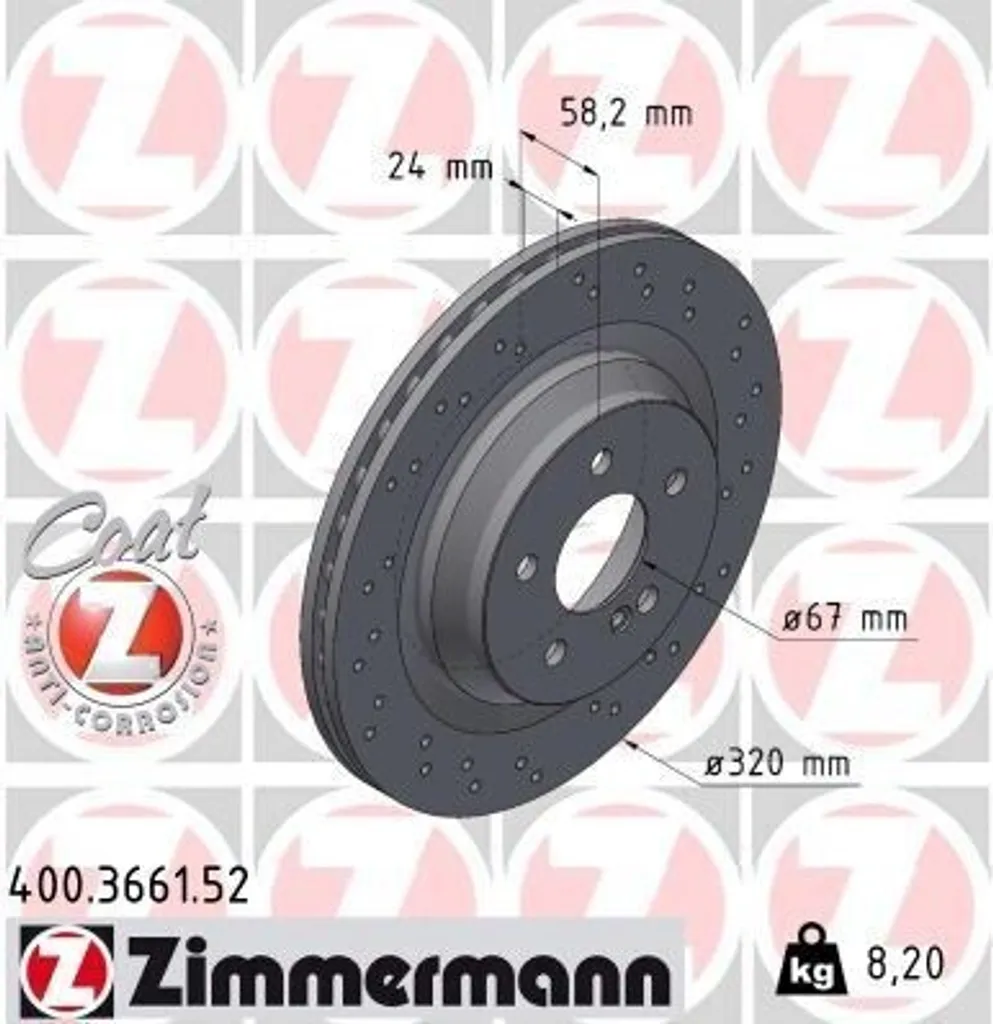 Stop aux vibrations : Disque de frein Zimmermann pour Mercedes Classe S