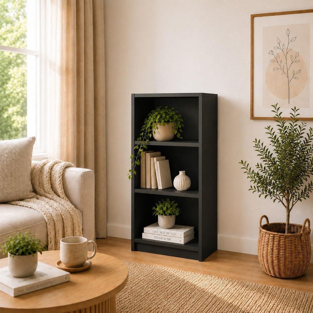 SELO Libreria moderna 50 x 31 x 113 cm – Antracite – 3 Immagine del prodotto 