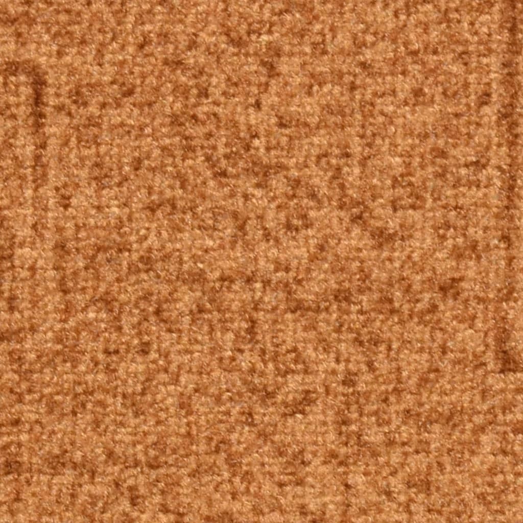 15 Tappetini Antiscivolo Per Scale VidaXL Beige – In Poliammide Trapuntata, 65x21x4 Cm, Autoadesivi, Proteggono Dai Graffi E Insonorizzano