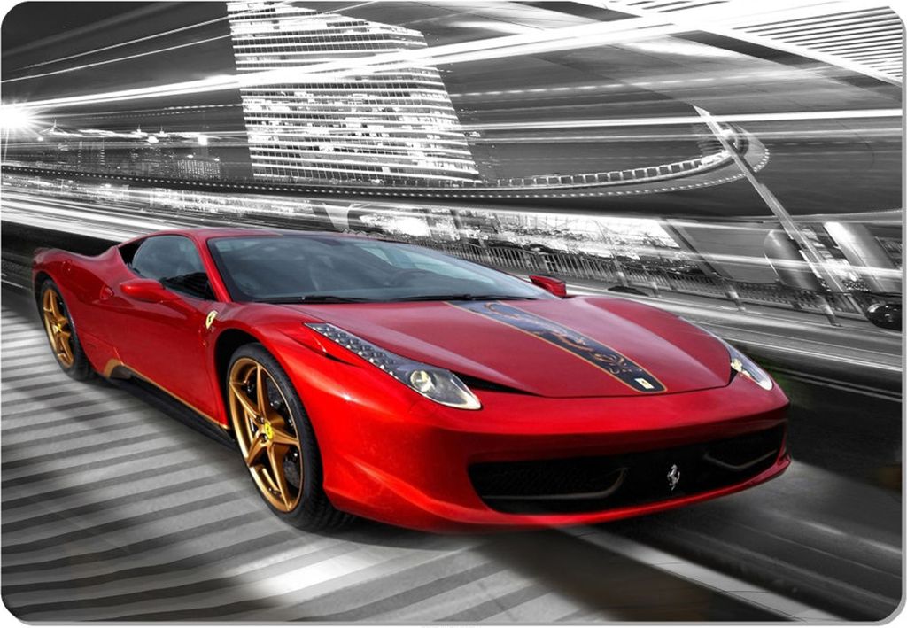 Bertoni Schreibtischunterlage, aus Filz, 50x70 cm, Ferrari