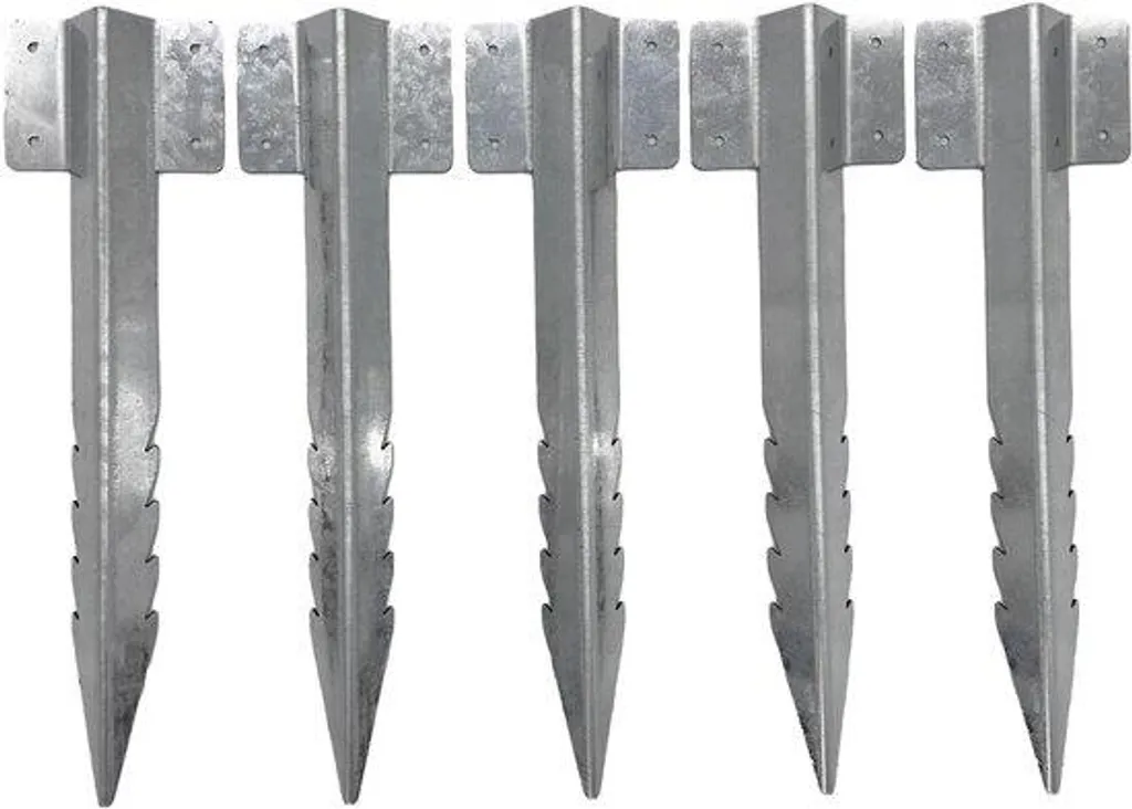 Piquets dentelés anti-corrosion en acier zingué pour clôture de jardin