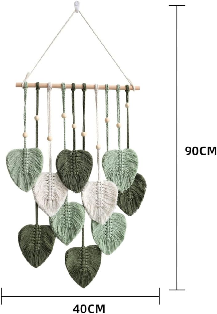 Halloween Makramee Geister-Set – 2 Handgefertigte Wandbehänge, Boho-Deko Für Gruselige Stimmung
