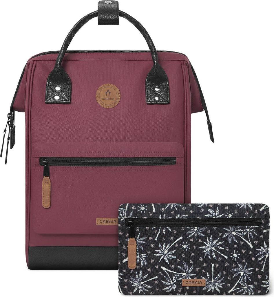 CABAIA Freizeitrucksack Rucksack mit Laptopfach Adventurer Waterproof Recycled Backpack 18L Kassala weinrot