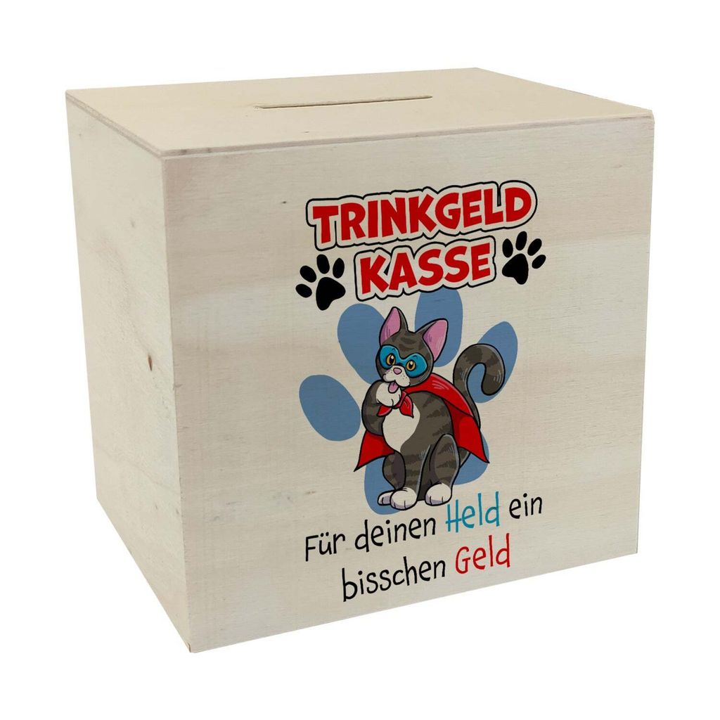 Spardose für Trinkgeld mit Katze und Spruch Kaufland.de