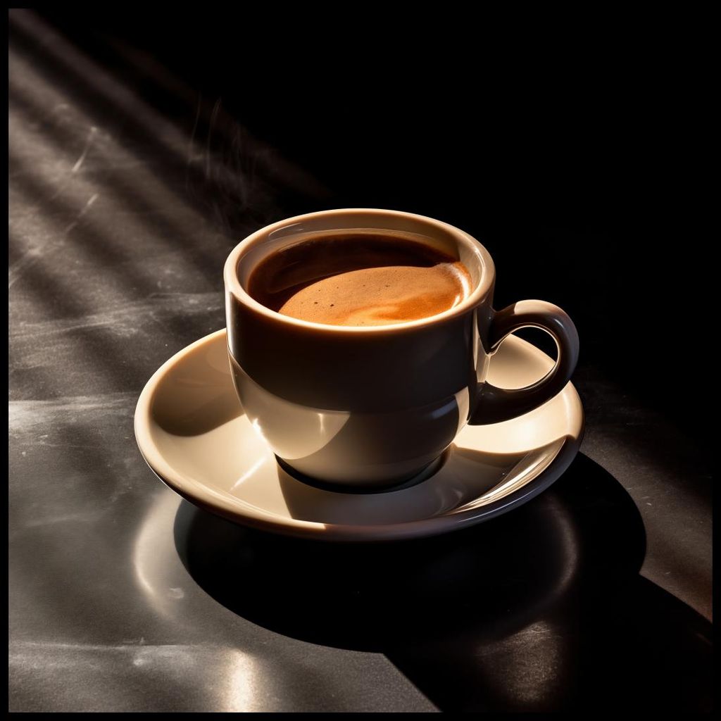 Poster 80x80cm Morgenroutine