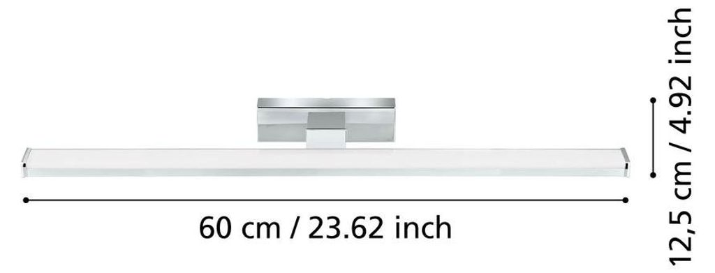 EGLO Pandella 1, Chróm, Strieborná, Biela, Hliník, Plast, Obrázok produktu 