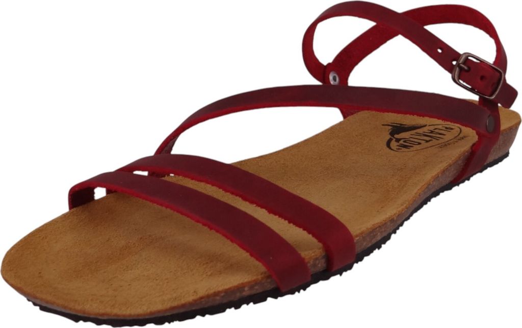 Plakton Damen Komfort Sandalen Mam Vita 575660 575660 Apure Rot