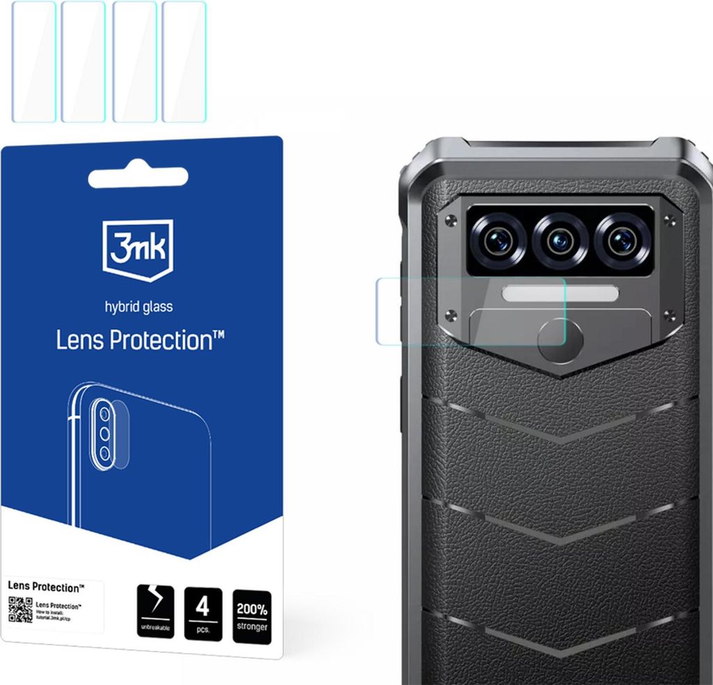 3mk Hybridglas Lens Protection für Oukitel WP38Kamera Objektiv Kameralinse 0,16mm 6H (4 Stück)