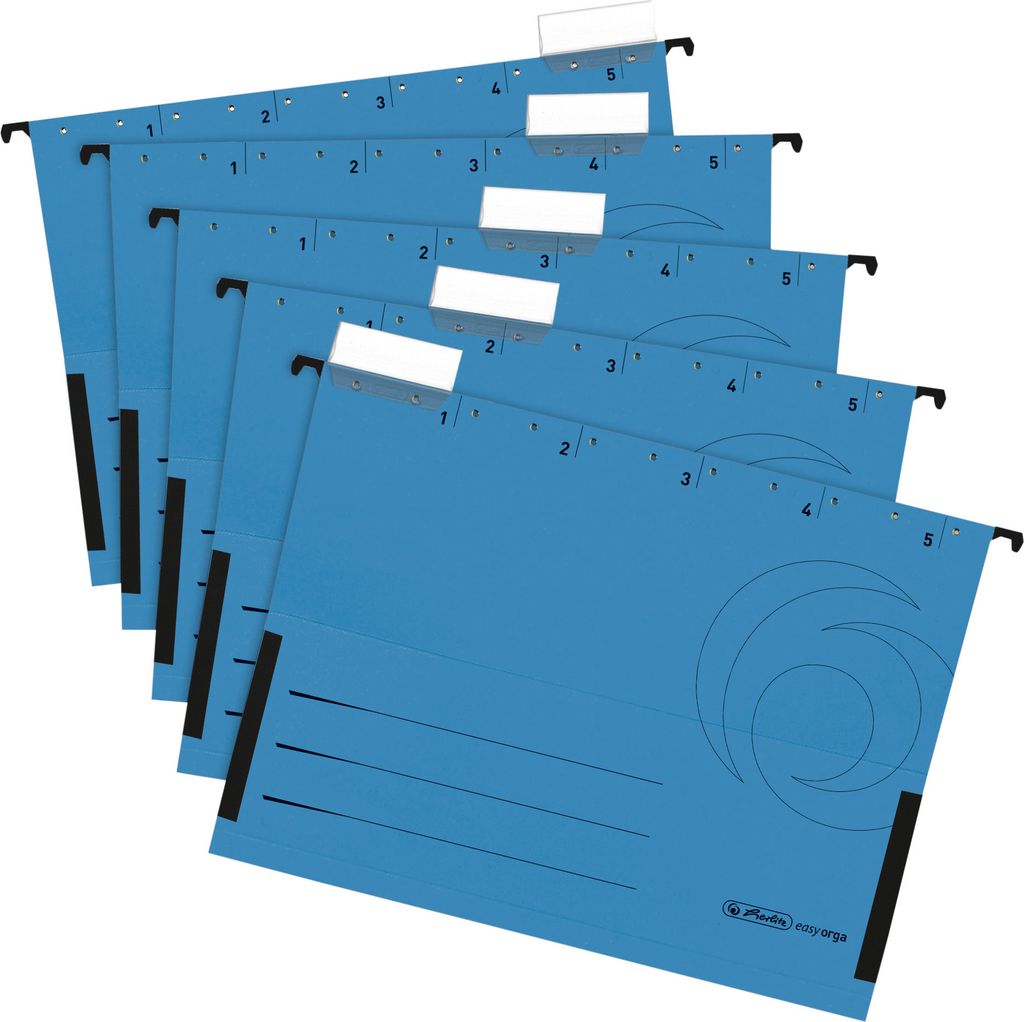 Herlitz 5874763 Hängeordner Karton Blau 5 Stück(e) (5874763)