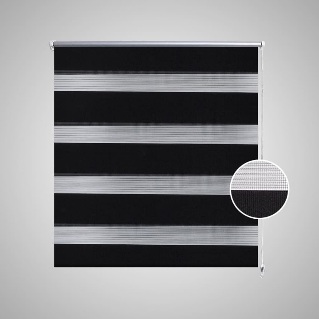 Hochwertigen Möbel Rollos - Schwarz Doppelrollo 40x100cm schwarz NEU3682670