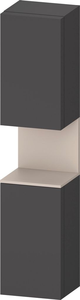 Duravit Qatego Hochschrank, Türanschlag rechts, 400x360x1760mm, Nische Taupe Matt, QA1346R91490000
