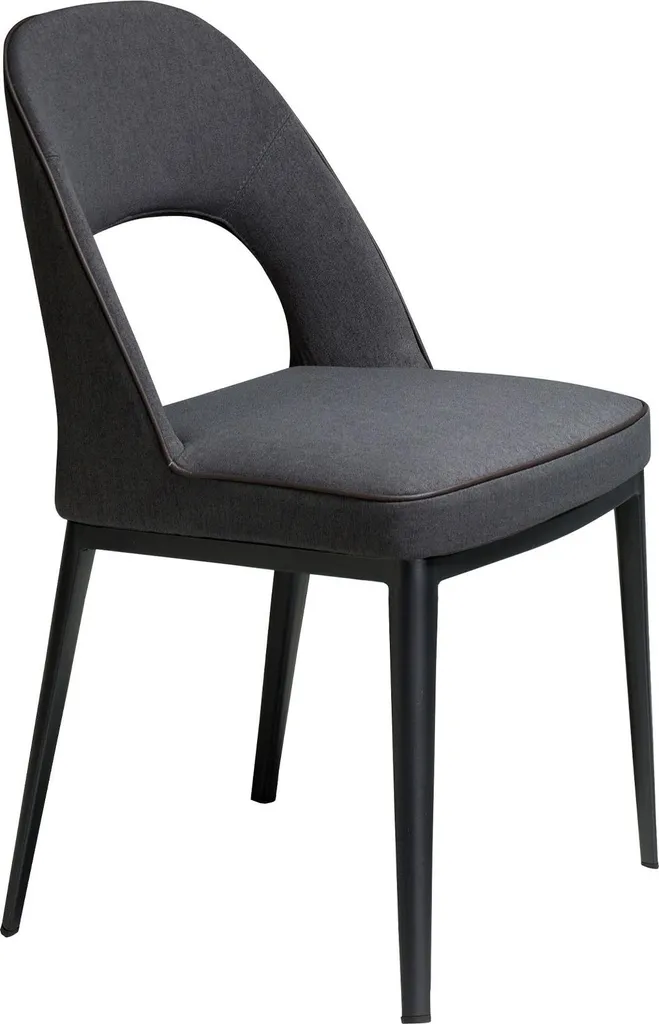 Chaise en Tissu Gris Anti-Tache et Durable - Confort pour Dos Sensibles
