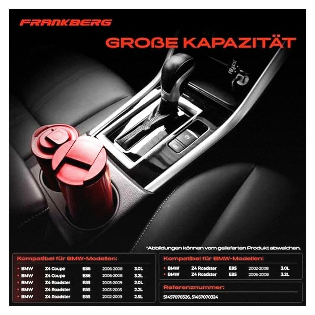 Getränkehalter Becherhalter für Z4 Coupe E86 3.0 Si M 3.0L 2006-2008 und Z4 Roadster E85 2.0i 2.2i 2.5 Si 2.5i 3.0 Si 3.0i M 3.0L 2002-2009