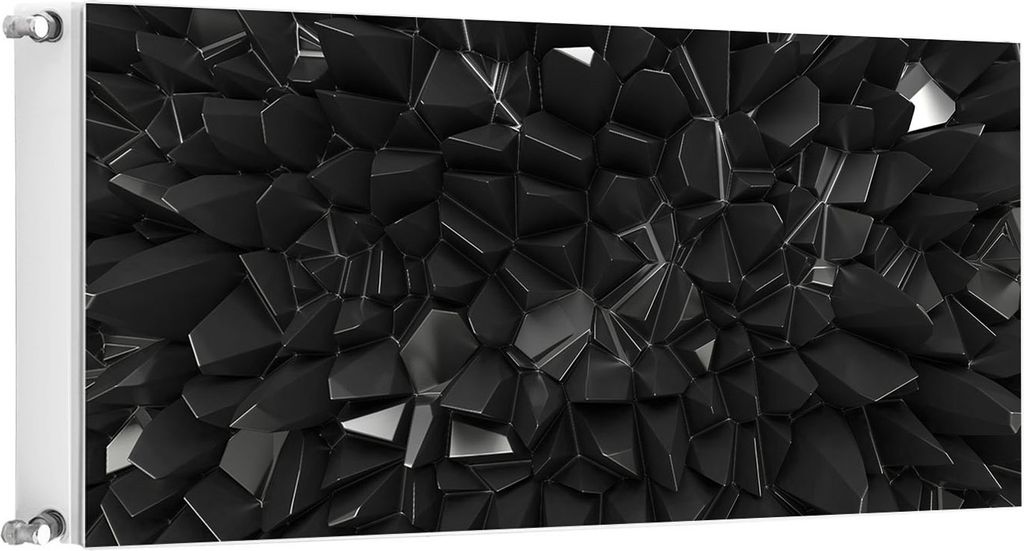 Magnet Heizkörperverkleidung Heizkörperabdeckung Heizung 120x60 cm Schwarz 3d