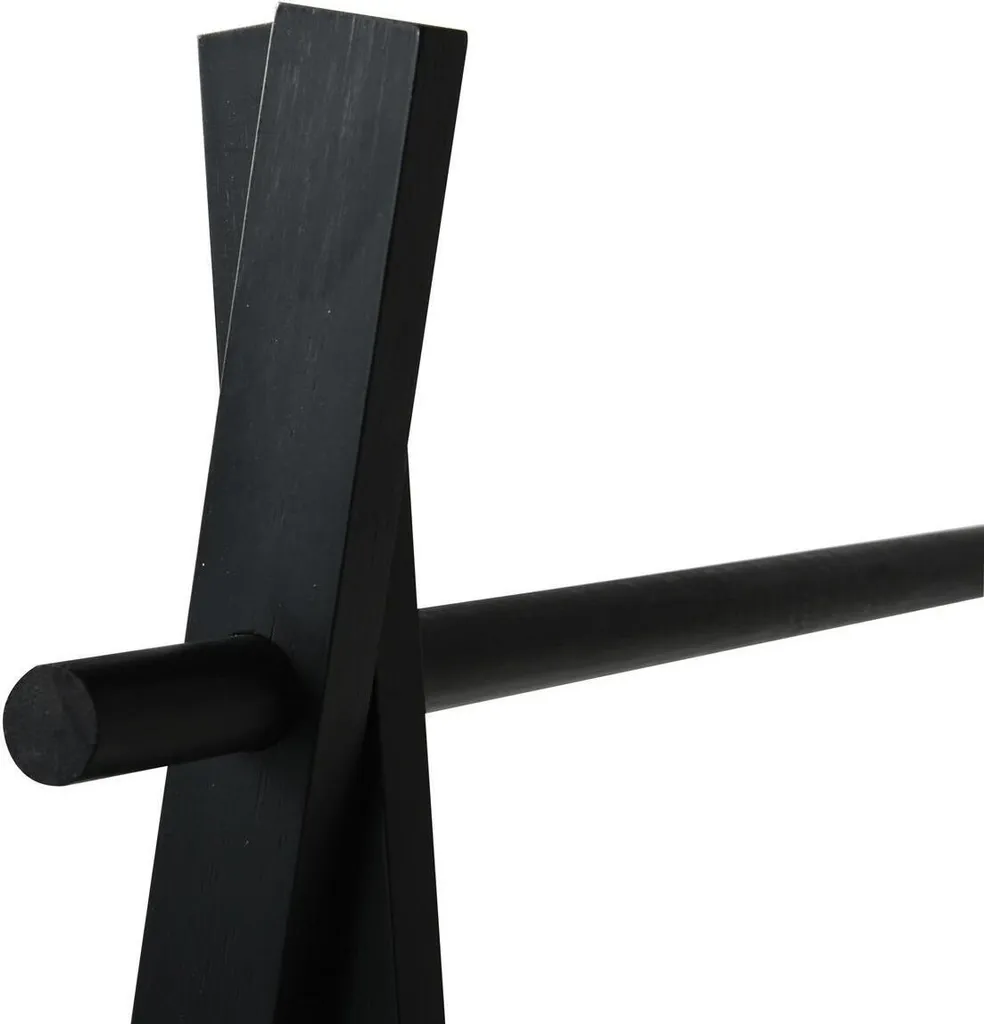 Appendiabiti MSV Mia in Bambù Nero 84x45x180 cm | Stand Guardaroba