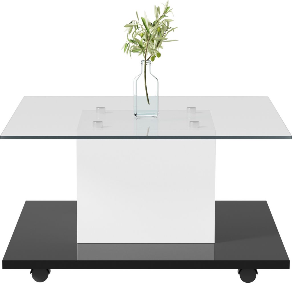 Merax Couchtisch mit LED und Rollen, Beistelltisch Produktbild 