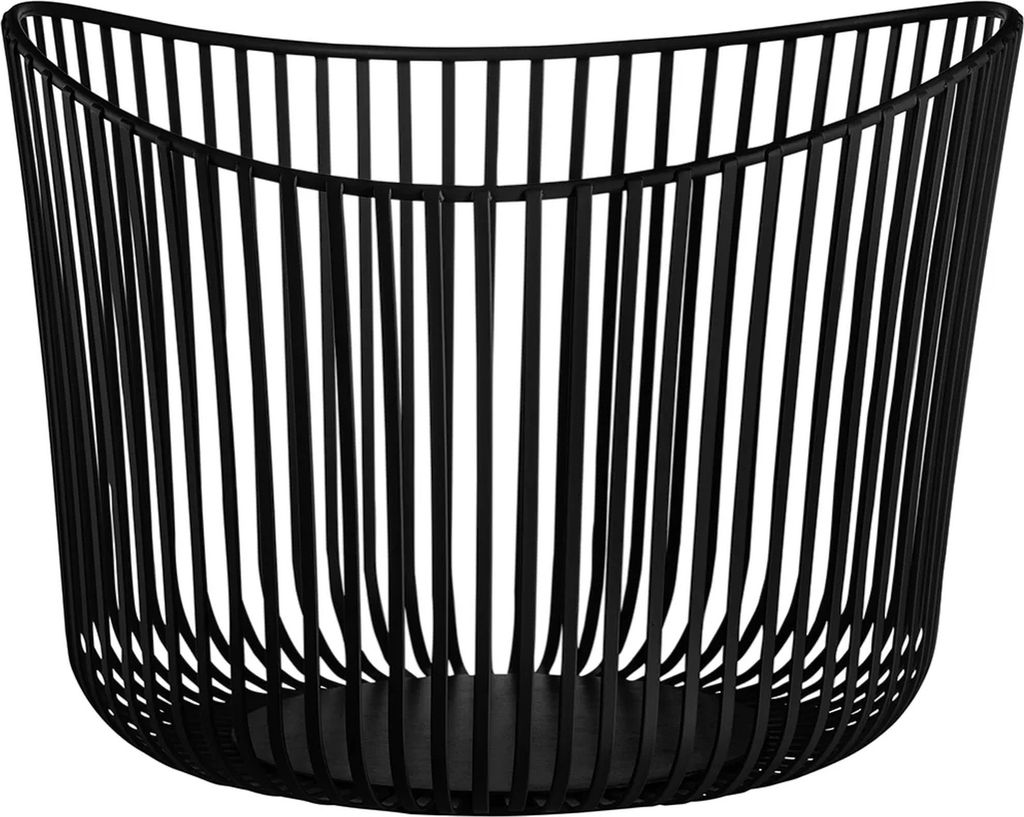 Blomus Aufbewahrungskorb Modo, Stahl pulverbschichtet, Black, 31.5 cm, 66430