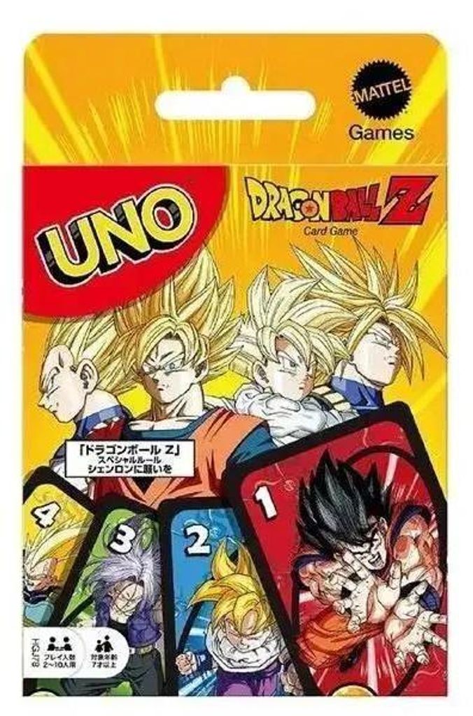 Games UNO Dragonball Z, Kartenspiel, Abwurf, 7 Jahr(e), Familienspiel