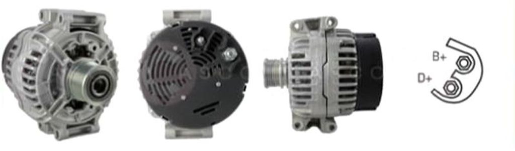 CASCO CAL10142AS Lichtmaschine Generator LiMa 115A 12V passend für MERCEDES-BENZ C-Klasse Limousine (W202) E-Klasse Limousine (W210) VITO Bus