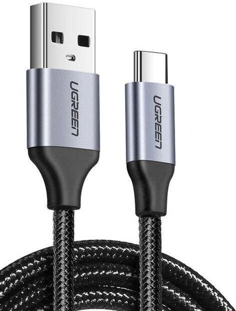 Ugreen USB-A-zu-USB-C-Kabel QC 3.0 3A 2 Meter grau Produktbild 
