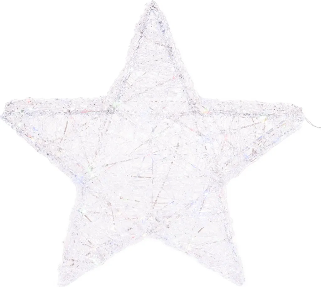 Suspension étoile lumineuse LED 50cm - Objet déco de fête pour intérieur