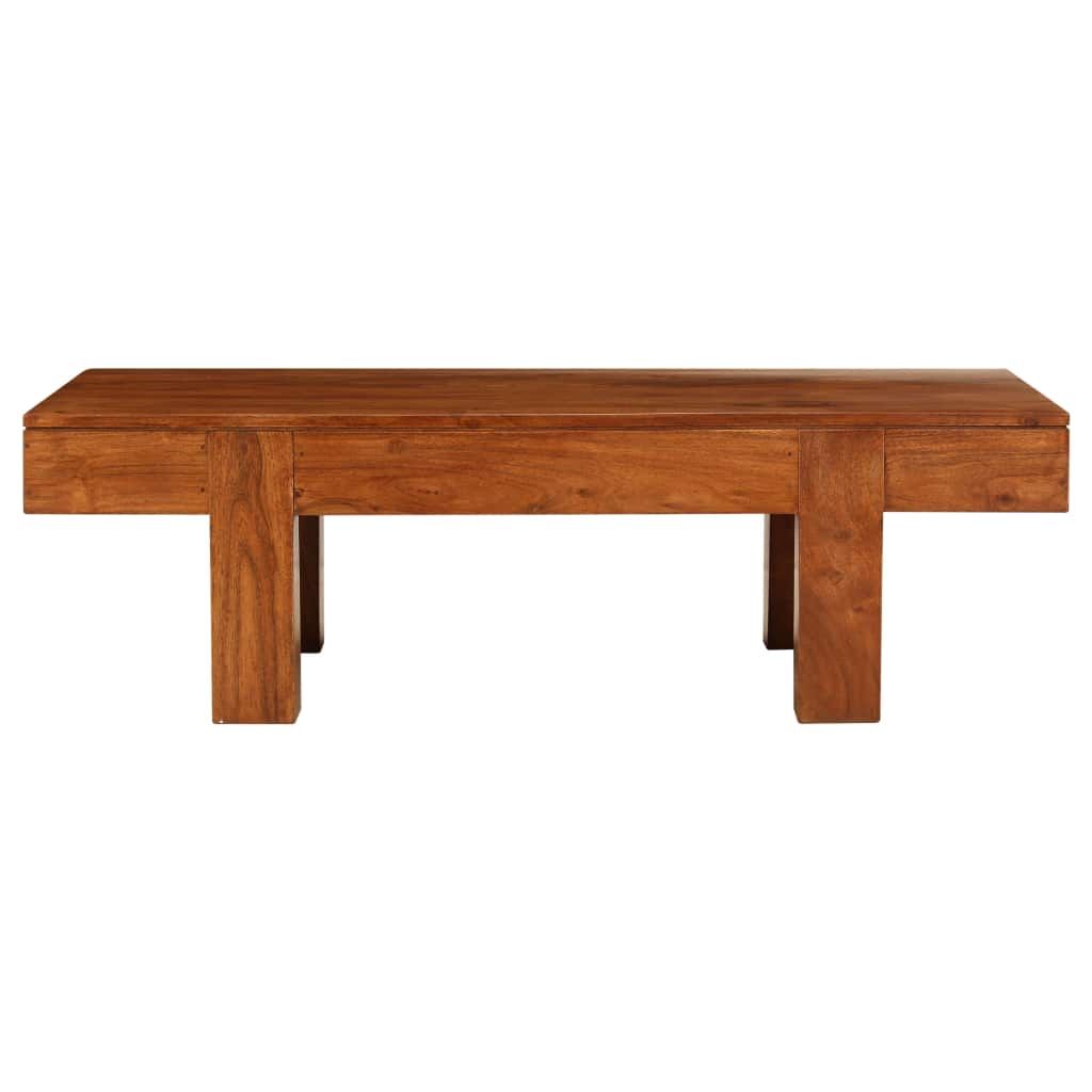 vidaXL Table basse en bois massif avec finition couleur Image du produit 