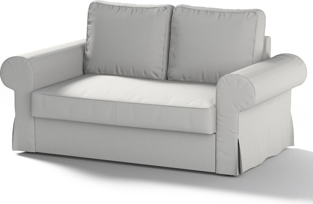 Dekoria Bezug für Backabro 2-Sitzer Sofa ausklappbar, hellgrau, Bezug für Backabro 2-Sitzer Sofa
