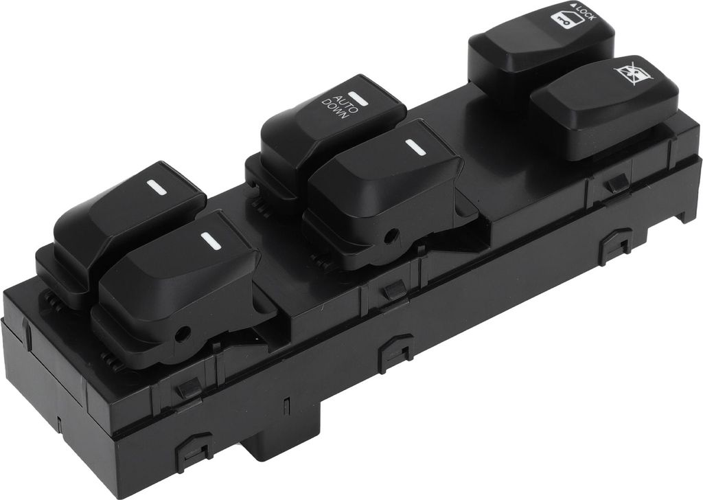 Elektrischer Fensterschalter Nr. 935701Y200 Vorderer linker Fahrerseiten-Fenstersteuerungsschalter für Kia Picanto 2012-2015 Schwarz