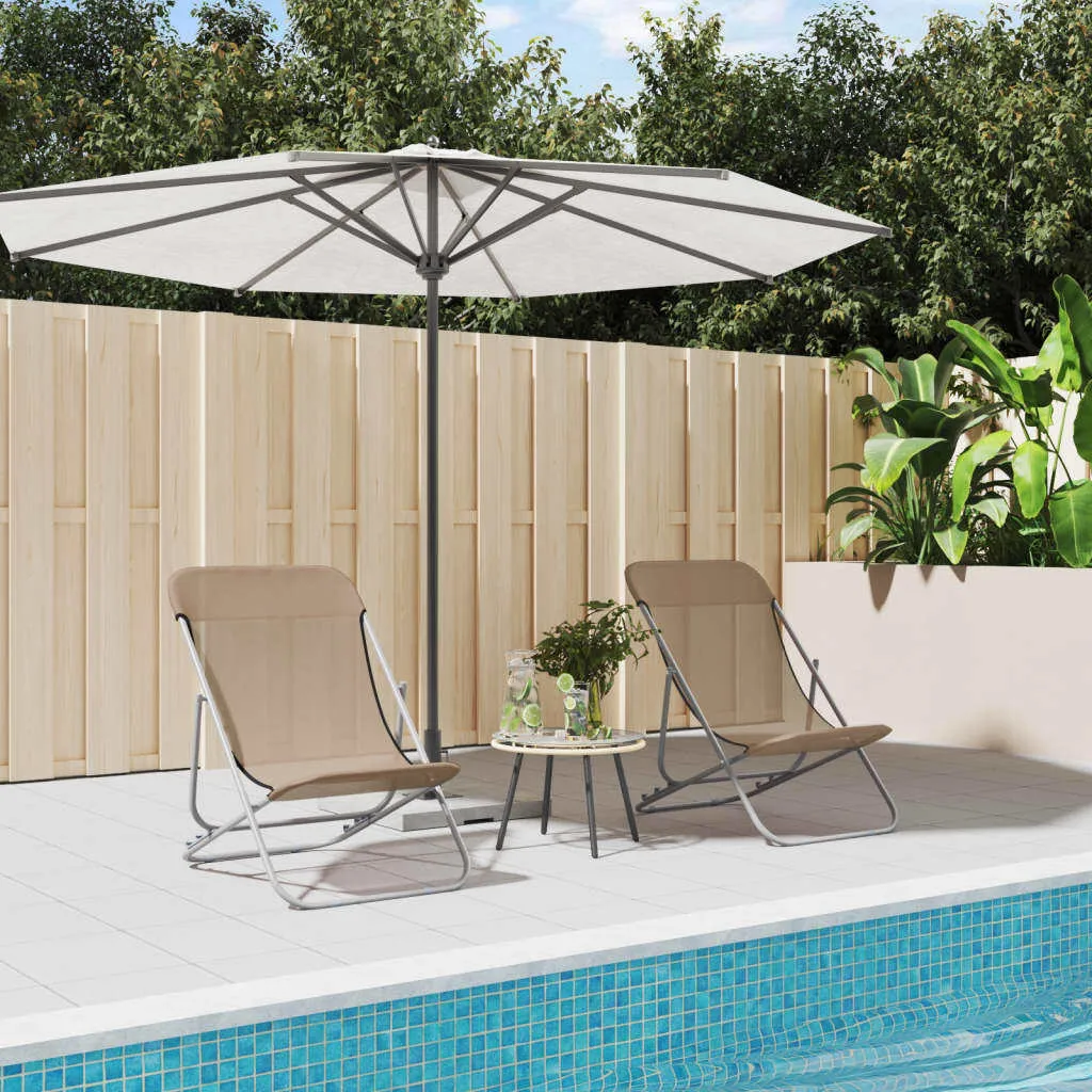 Analisi Tecnica Set 2 Sedie Spiaggia Textilene Taupe Living Store