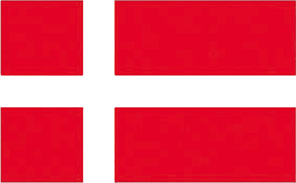 Strapazierfähige Dänemark Flagge 90 x 150 cm aus 100% Produktbild 