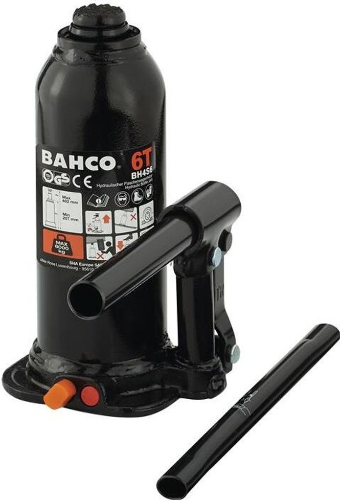 Flaschenwagenheber Trgf.6 t Hub 413mm BAHCO Produktbild 