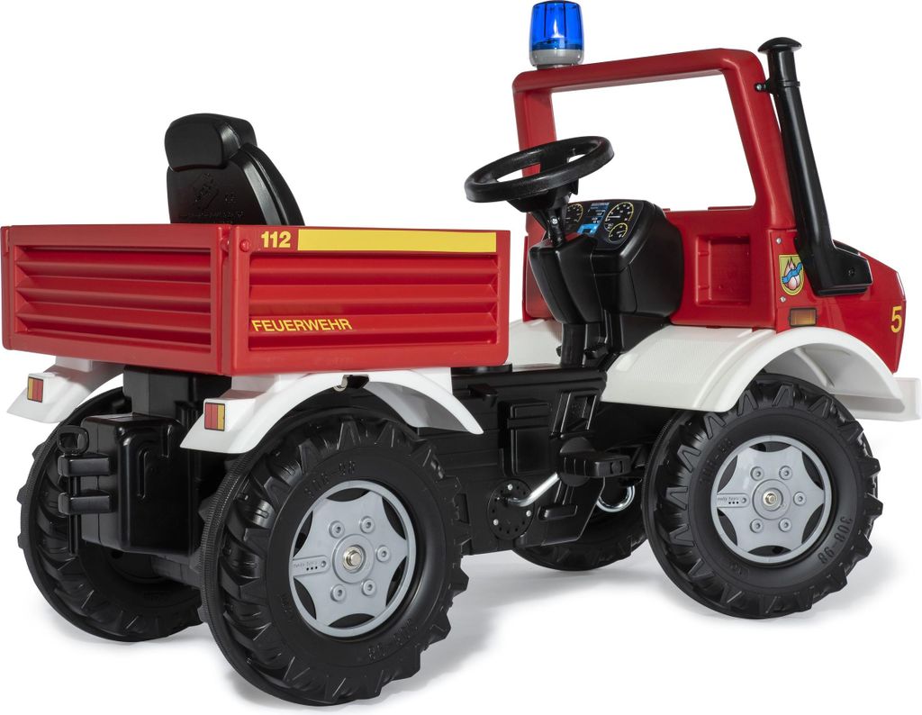 Véhicule à pédales rollyFire Unimog avec boîte de vitesses Image du produit 