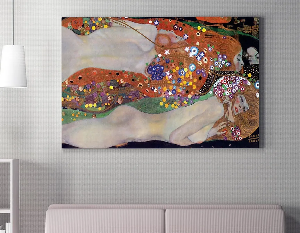 Tableau de salon design 70x100 cm Wallity - Toile Colorée Déco Intérieur