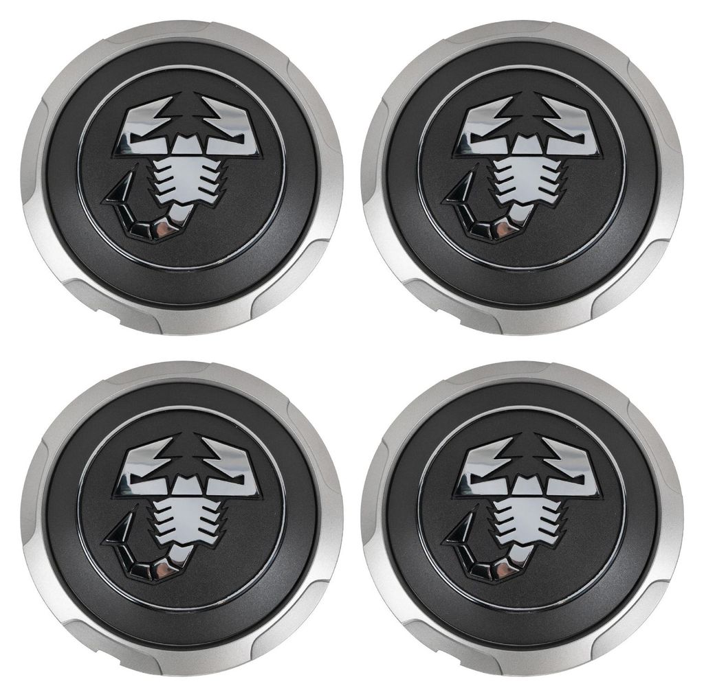 Original Fiat Abarth Radnabendeckel 4er-Set Skorpion Produktbild 