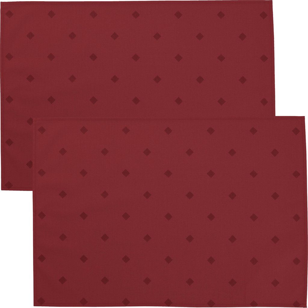 Erwin Müller Tischset Neuss" 2er-Pack burgund 35x50 cm"