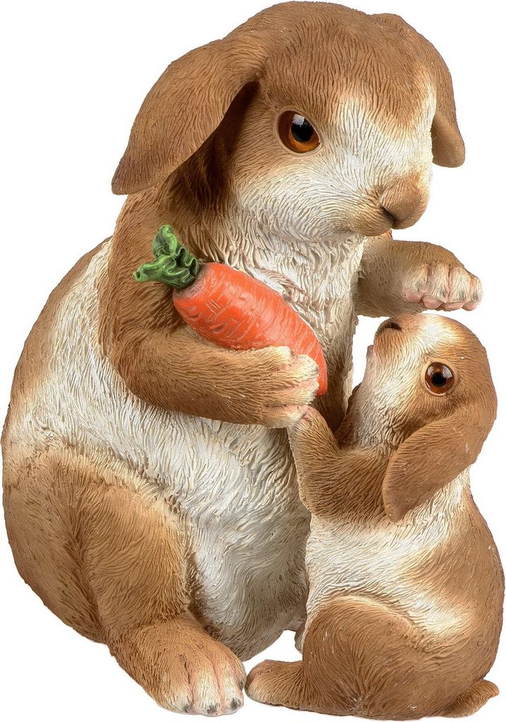 Hase Osterhase Hasen Kind Kaninchen Deko Garten Figur Dekohase Paar Skulptur