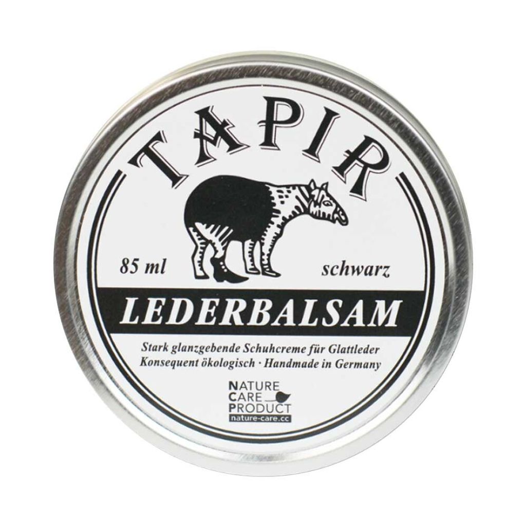 TAPIR - Lederbalsam schwarz in Weißblechdose - 85 ml - 6er Pack