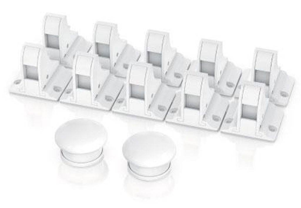 Bearware Babysicherung Schrankschloss - Schranksicherung Kindersicherung magnetisch - 10 Schlösser + 2 Magnet Schlüssel