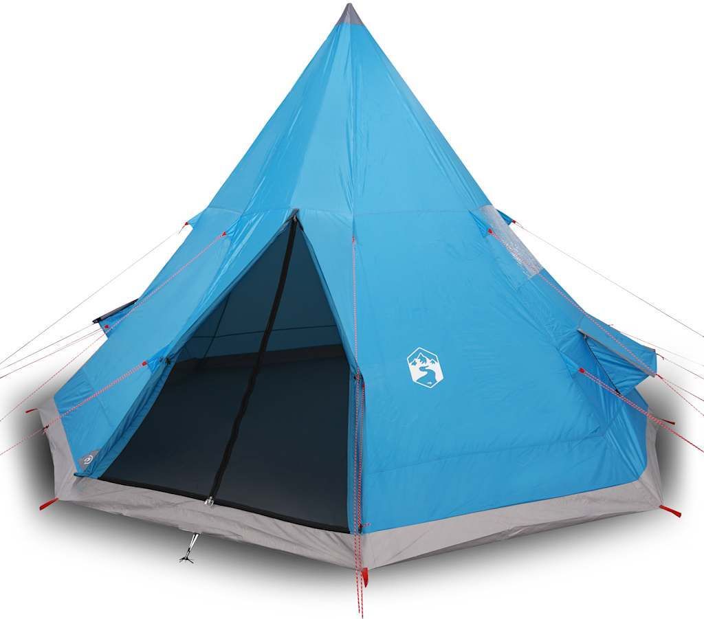 vidaXL Tipi-Campingzelt 4 Personen Blau Wasserdicht Produktbild 