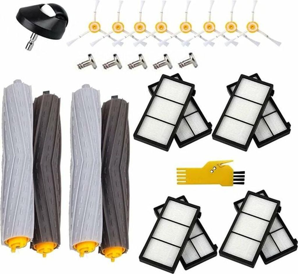 Zubehörset für iRobot Roomba 981, 971, 960, 966, 980, 985, 805, 860, 870, 871, 880 und 890 – Ersatzteile für Saugroboter (26-teilig): Extrakto...