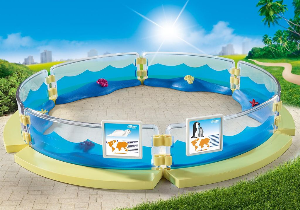 PLAYMOBIL aquarium 9063 enclos pour les animaux marins Image du produit 
