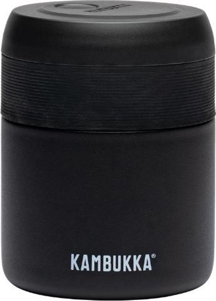 Kambukka Bora geïsoleerde voedselcontainer, mat zwart, 600 Productafbeelding 