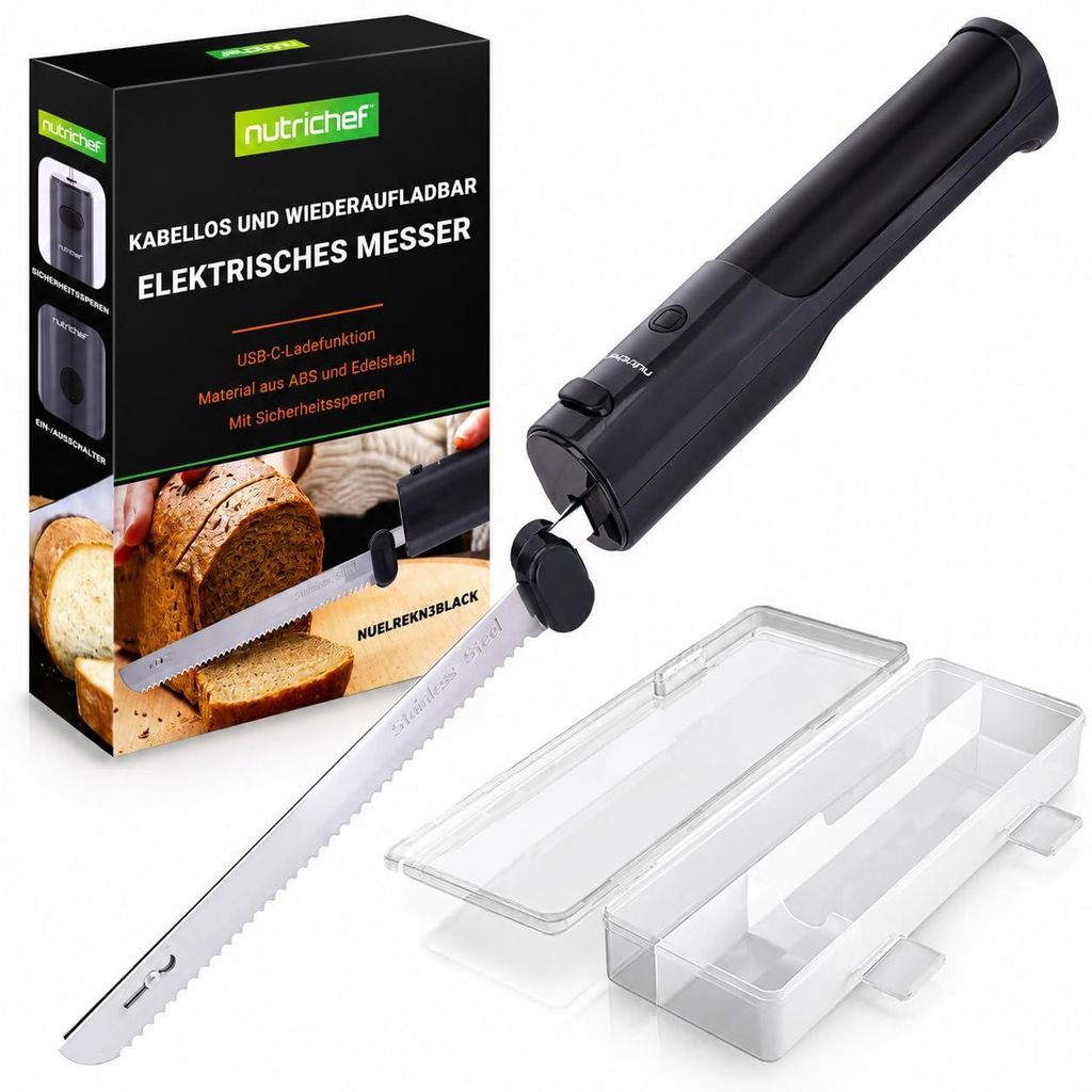 NutriChef, cuchillo de cocina eléctrico – Cuchillo Imagen del producto 