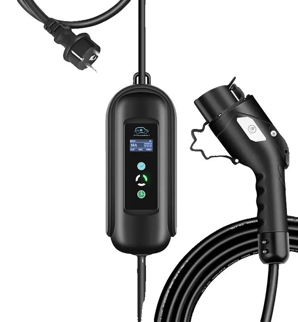 Chargeur mobile EV Type 1 avec câble extra-long 10m intensité ajustable