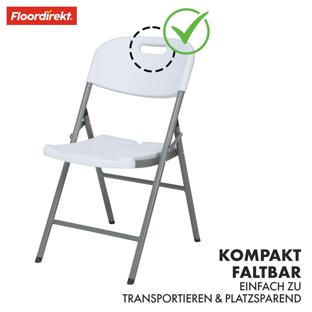 Chaise pliante Okinawa confortable et robuste - Assise multi-usage x2